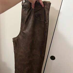 Free People Brown Ankle Pants